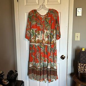 Orientique Naturally Australia Boho dress, US/CAN - Medium, gorgeous floral 🌺🌻